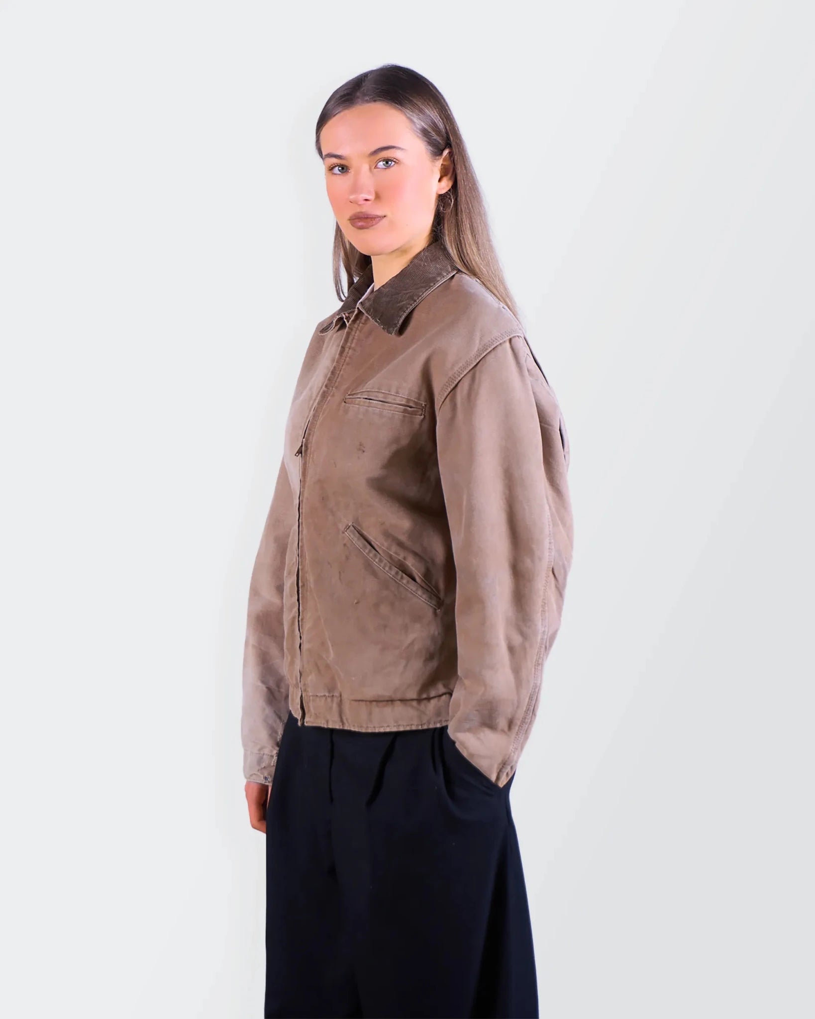 Carhartt 1980's Brown Canvas Detroit Jacket - S