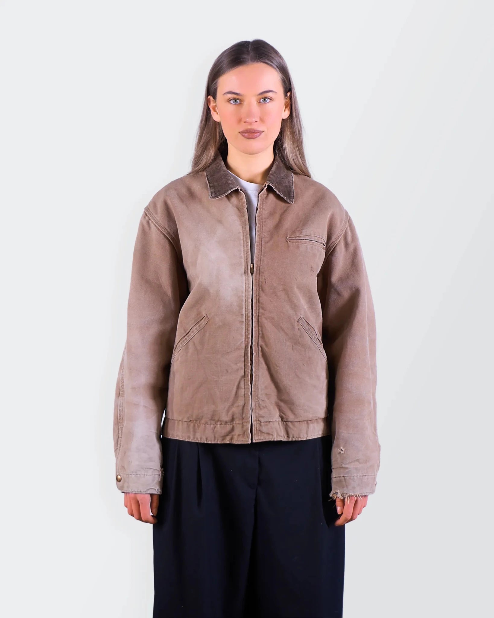 Carhartt 1980's Brown Canvas Detroit Jacket - S