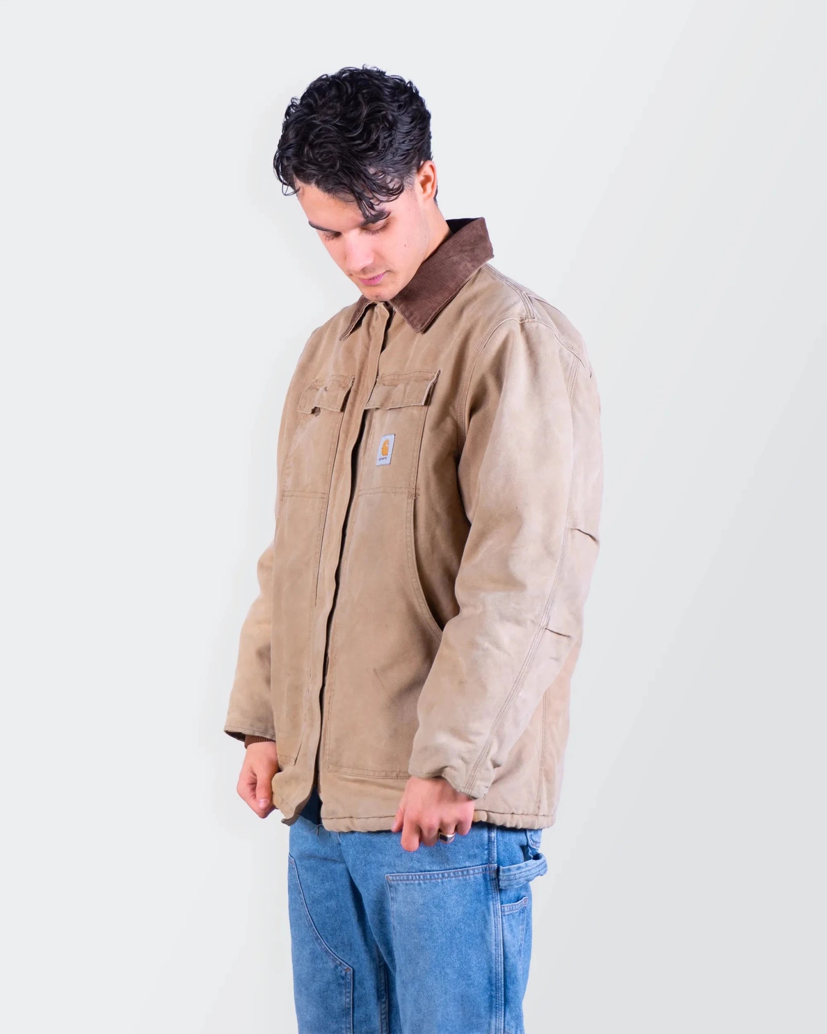 Carhartt 1990's Beige Berwick Jacket - L