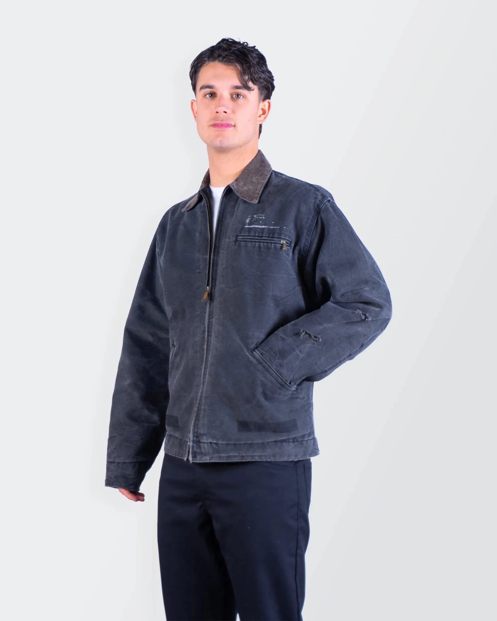 Carhartt 1990's Black Canvas Detroit Jacket - M