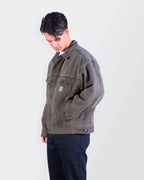 Carhartt 1990's Brown Trucker Detroit Jacket - L