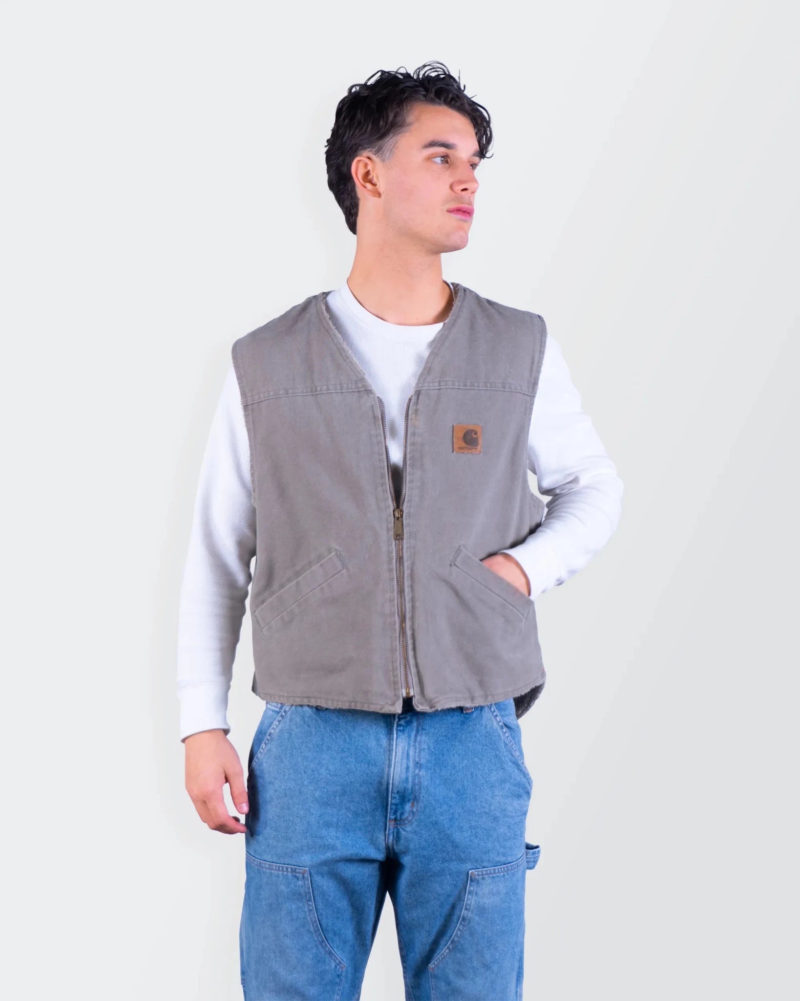Carhartt 1990's Grey Vest - S