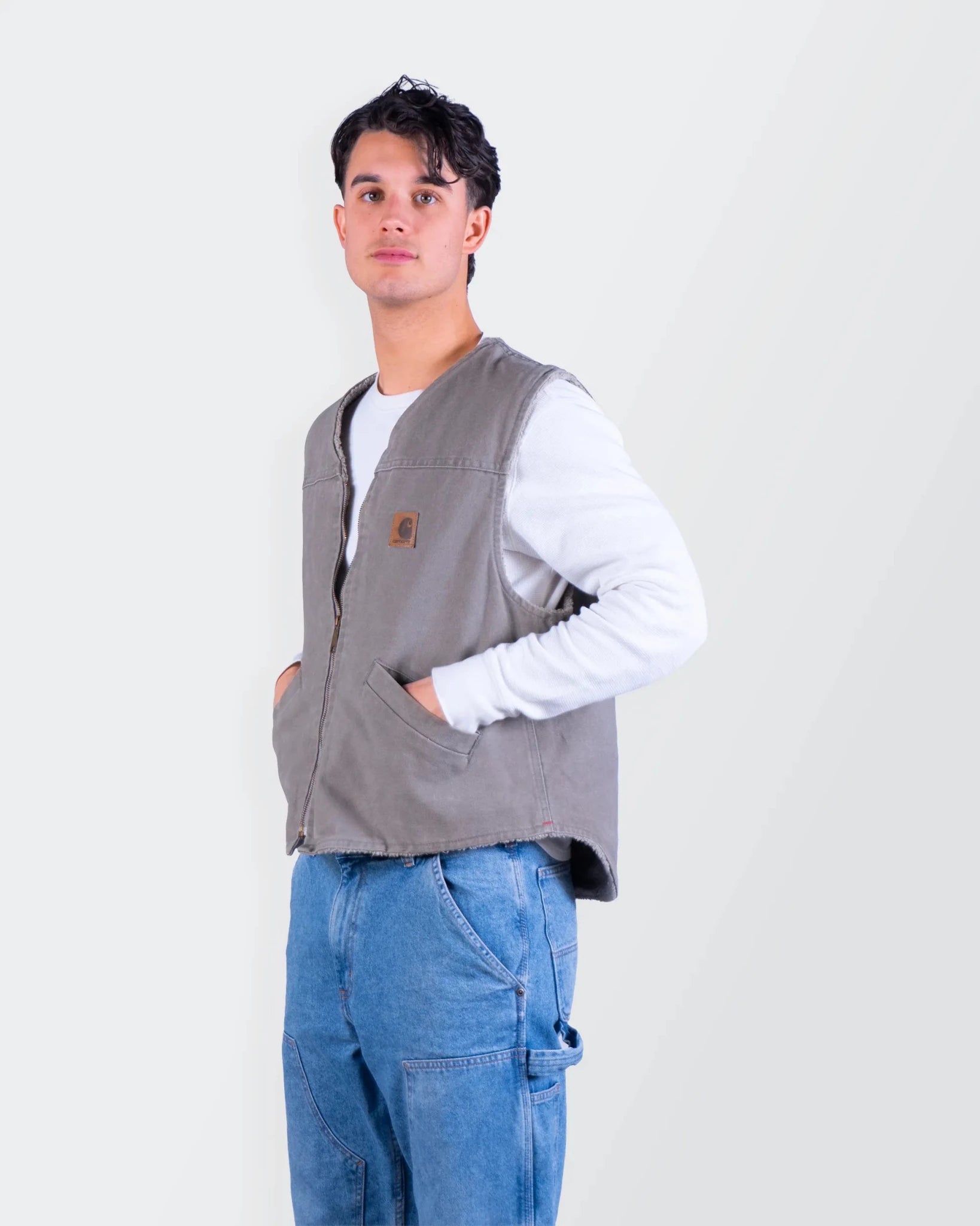 Carhartt 1990's Grey Vest - S