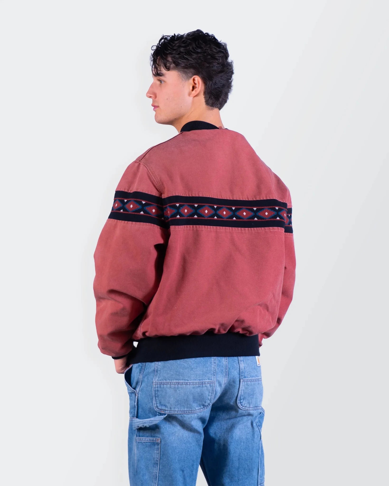 Carhartt 1990's Red Aztec Jacket - L