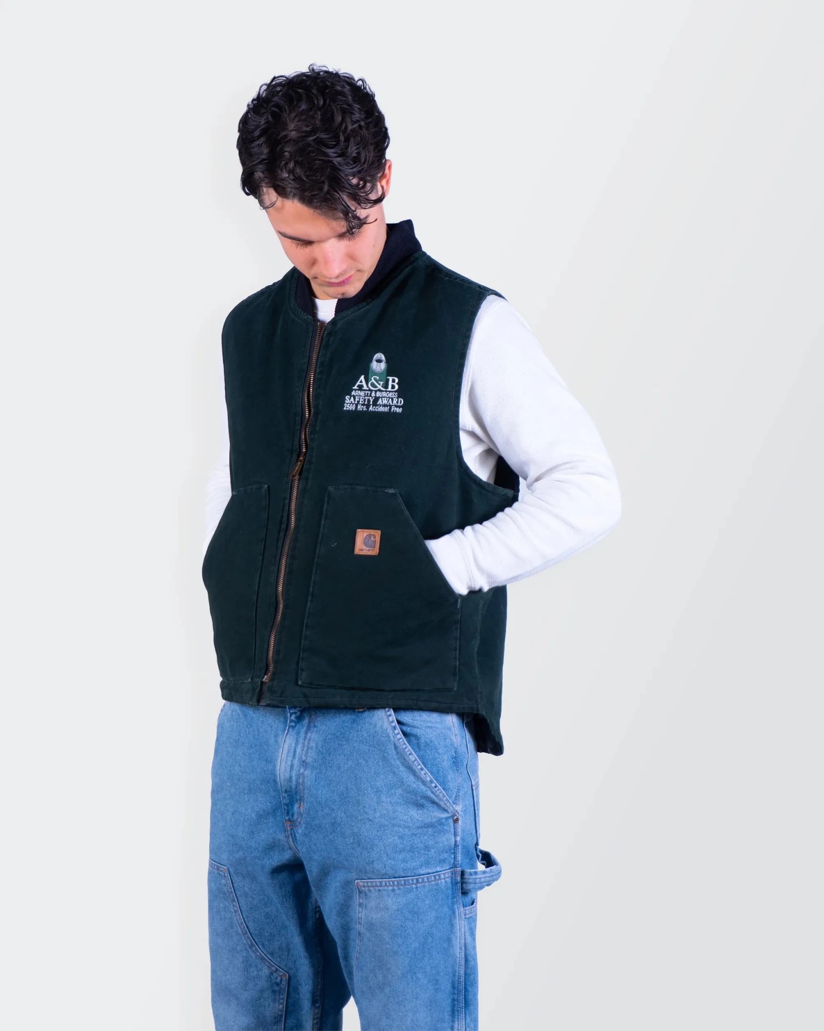 Carhartt 2000's Black Canvas Vest - S