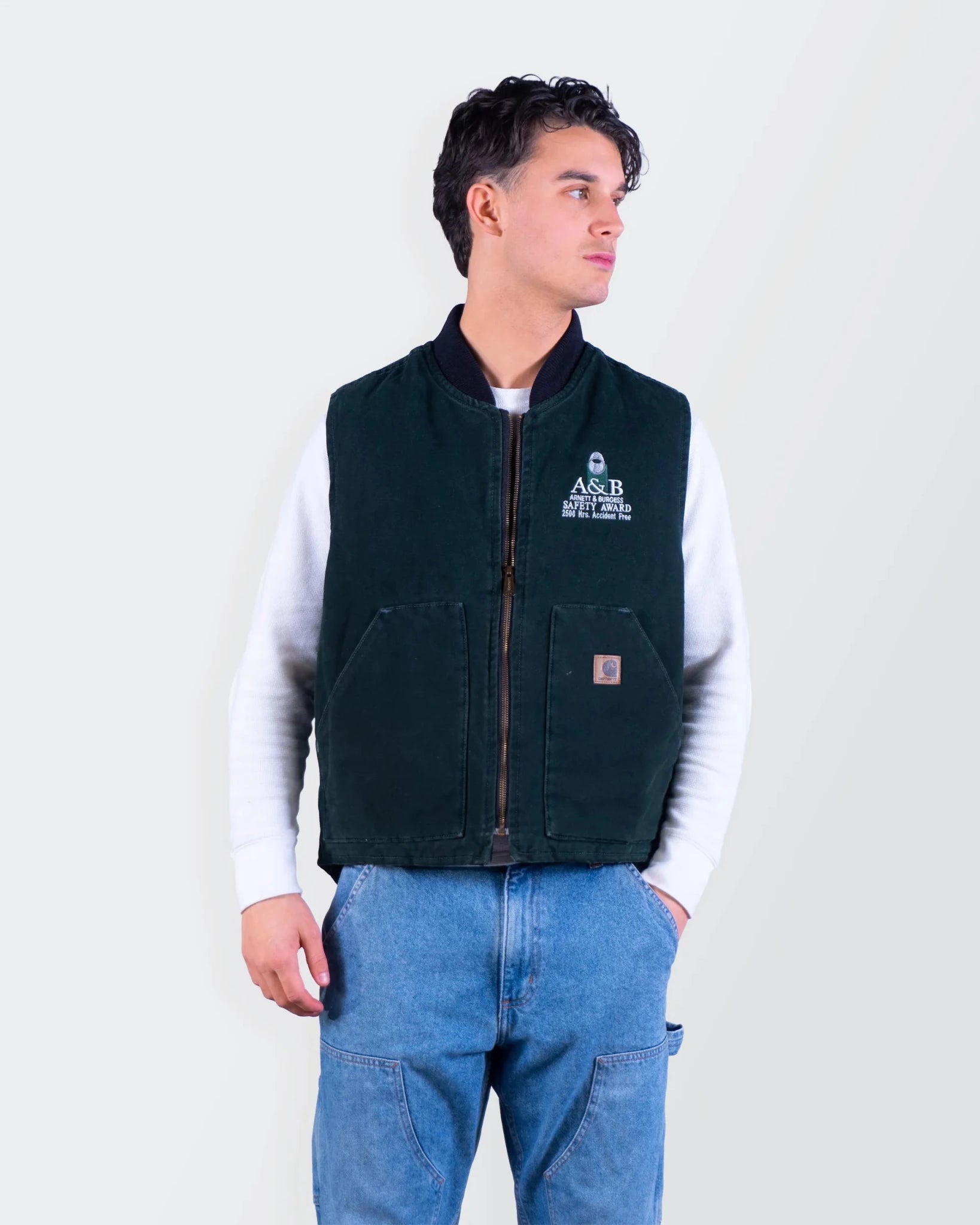 Carhartt 2000's Black Canvas Vest - S