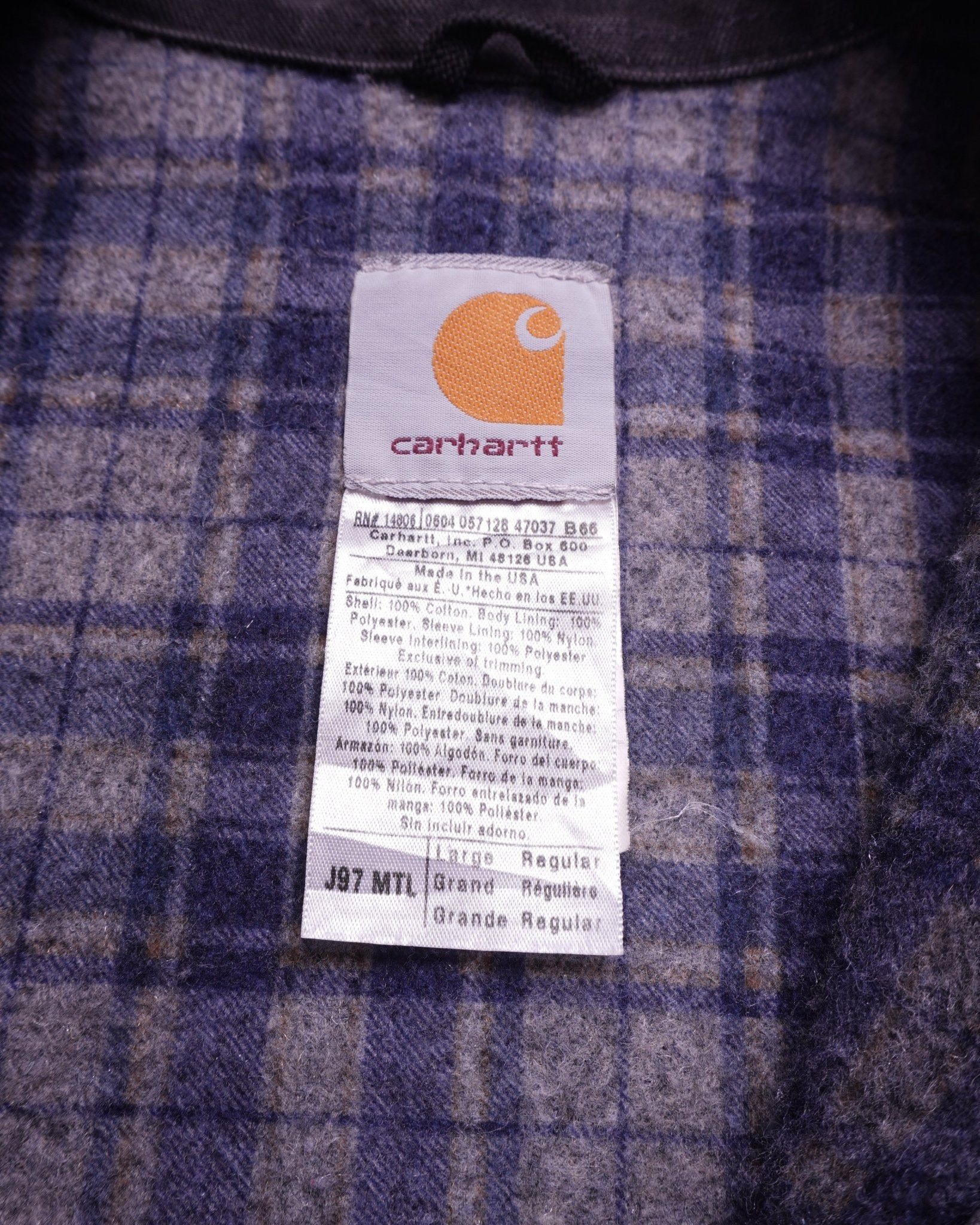 Carhartt 2000's Blue Detroit Jacket - M