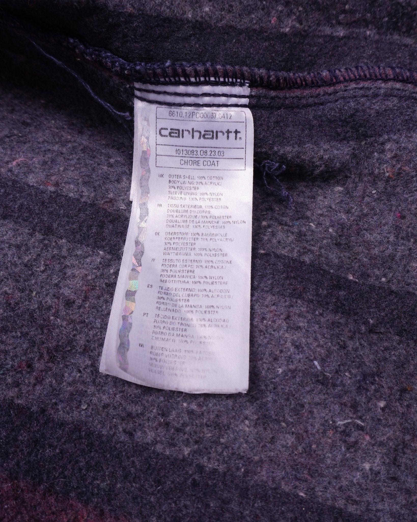 Carhartt 2000's Navy Chore Coat - M