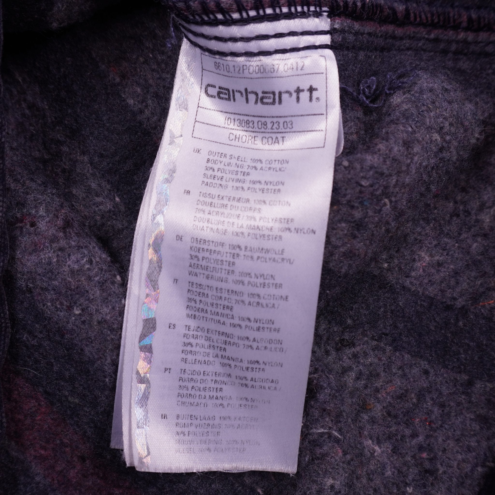 Carhartt 2000's Navy Chore Coat - M