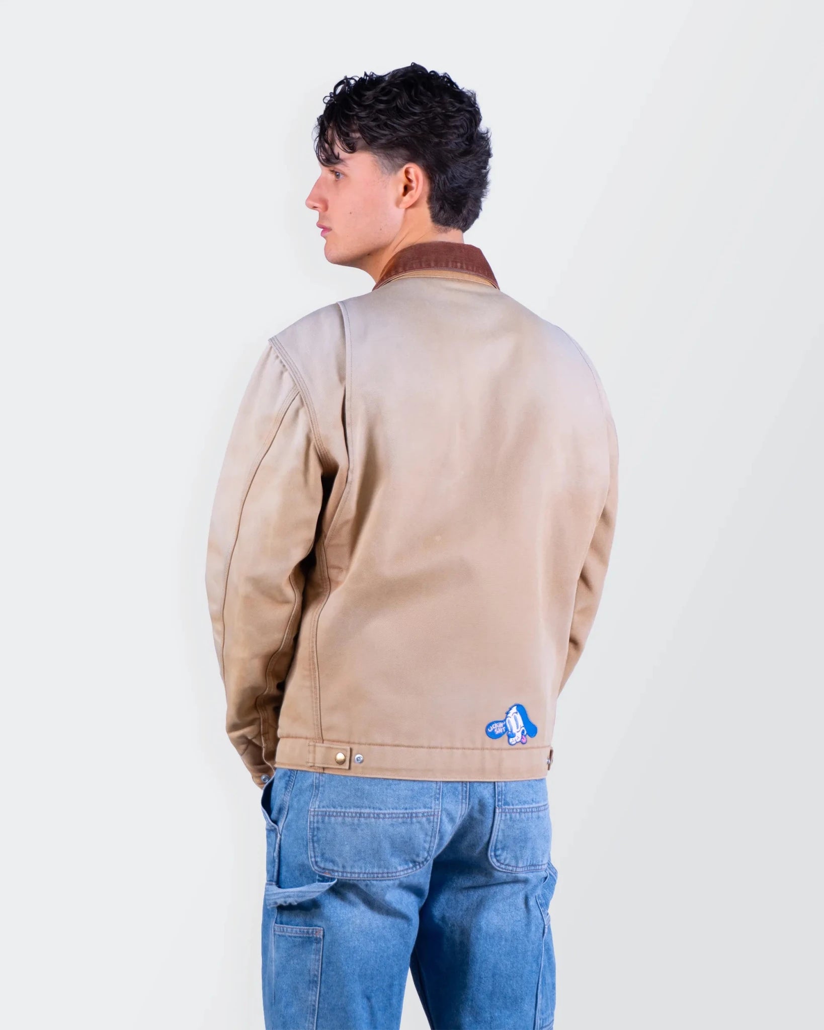 Carhartt Beige Canvas Detroit Jacket - M