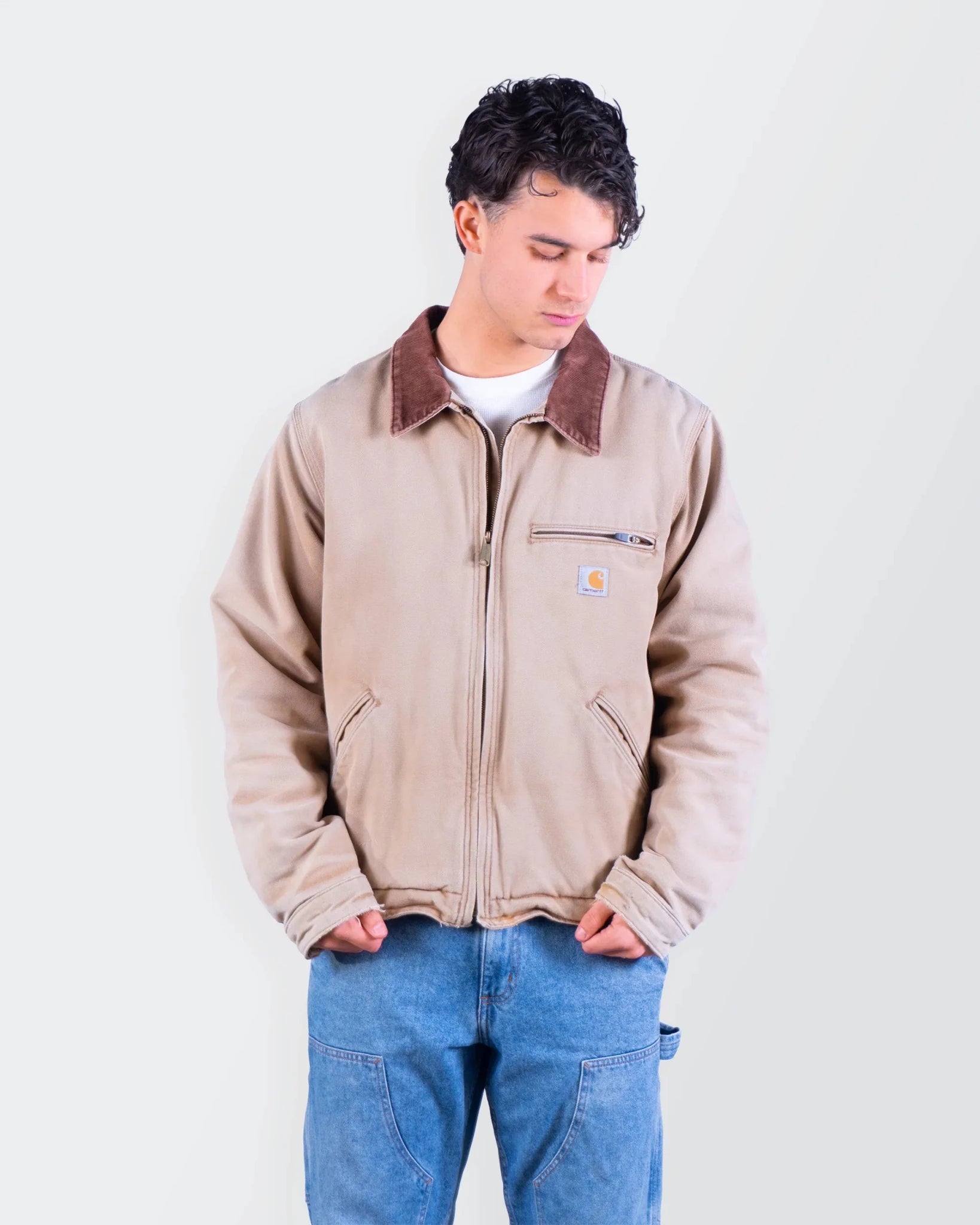 Carhartt Beige Canvas Jacket - L
