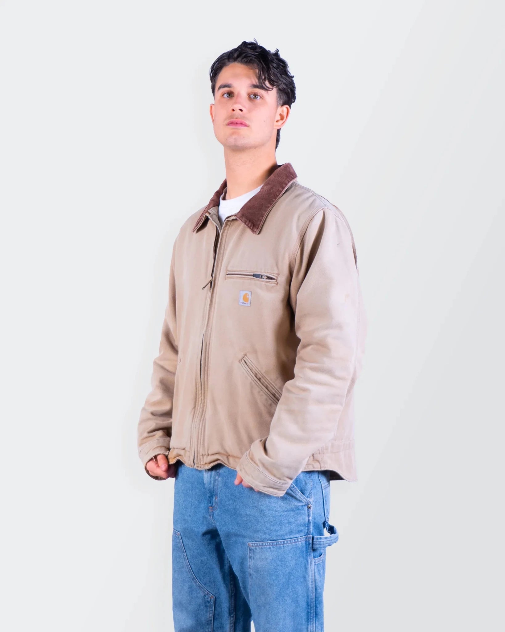 Carhartt Beige Canvas Jacket - L