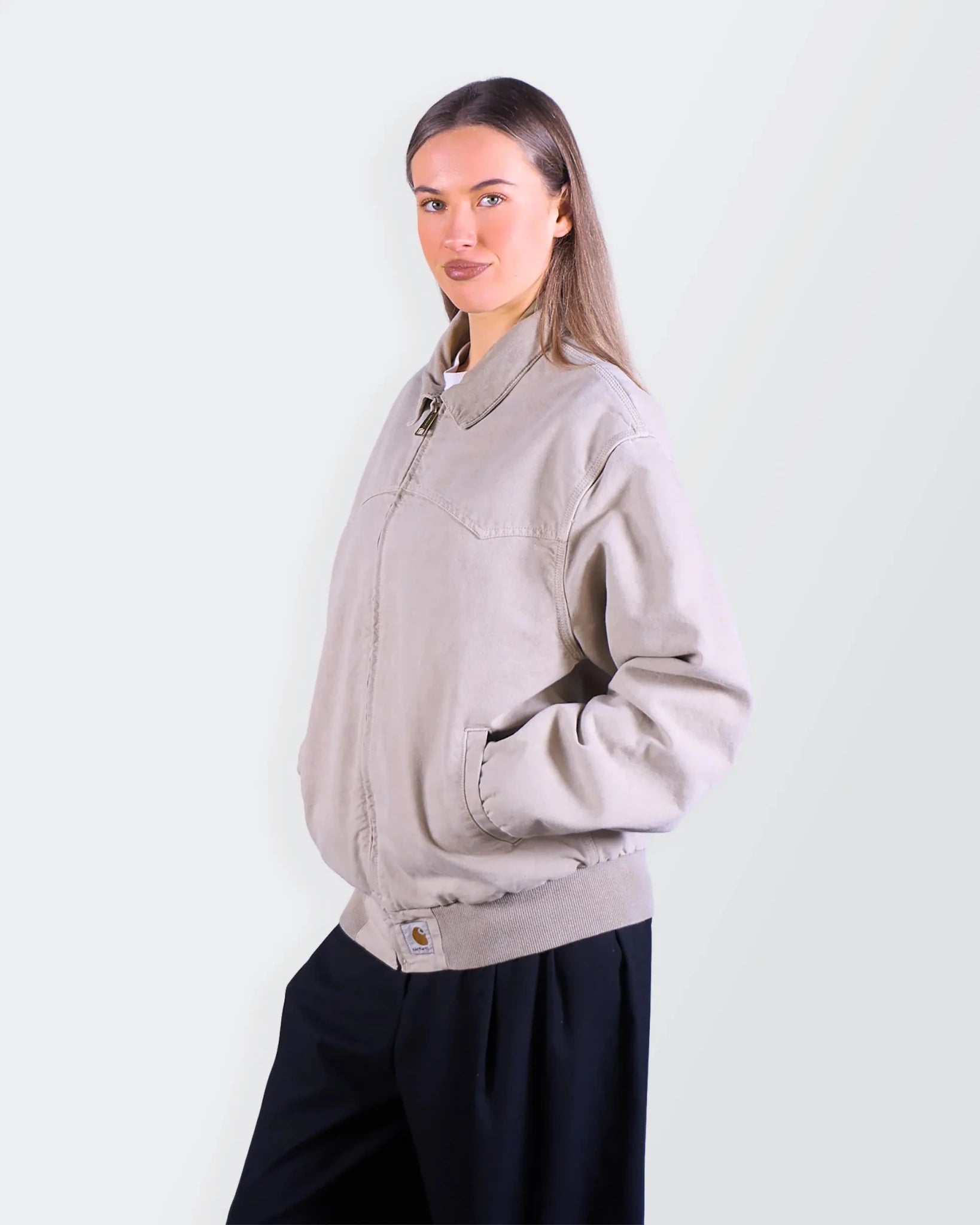 Carhartt Beige Sante Fe Bomber Jacket - M