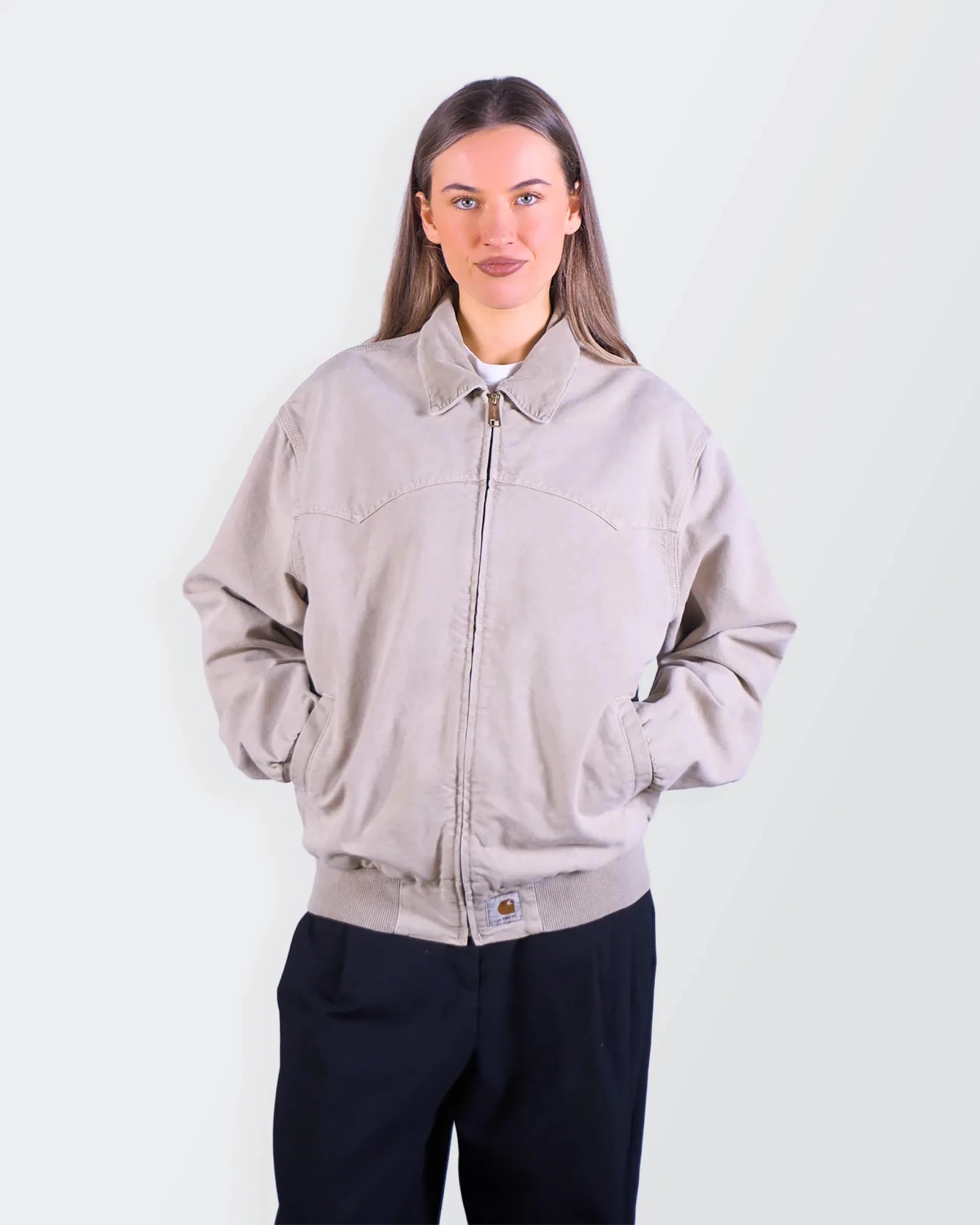 Carhartt Beige Sante Fe Bomber Jacket - M