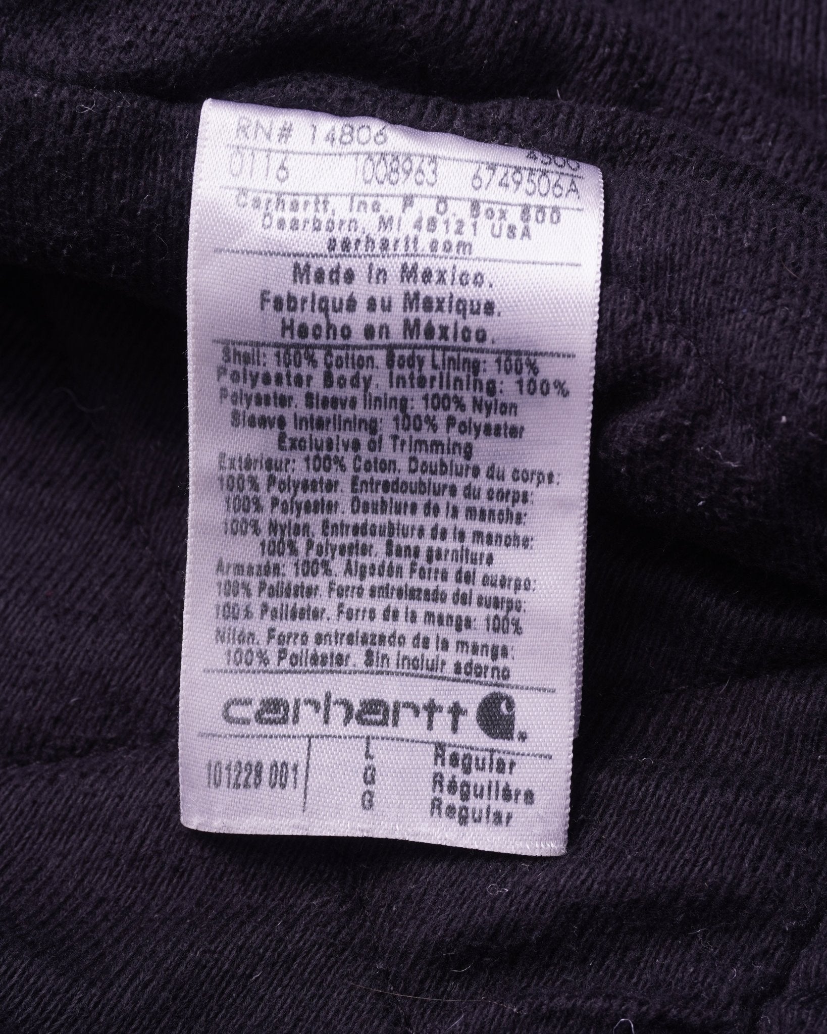 Carhartt Black Bankston Jacket - L