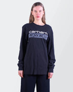 Carhartt Black Cotton Long Sleeve T-shirt - M