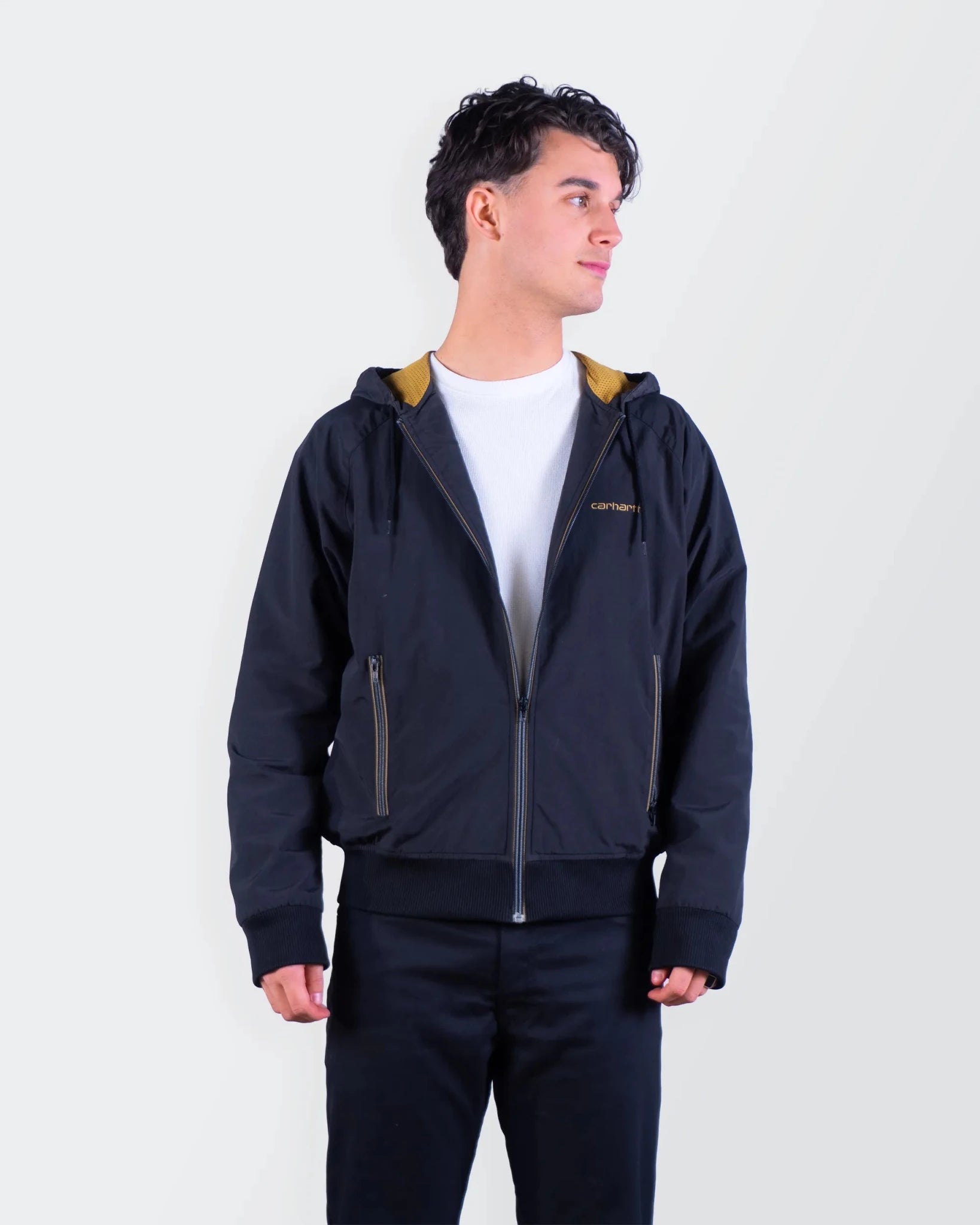 Carhartt Black Hooded Jacket - M