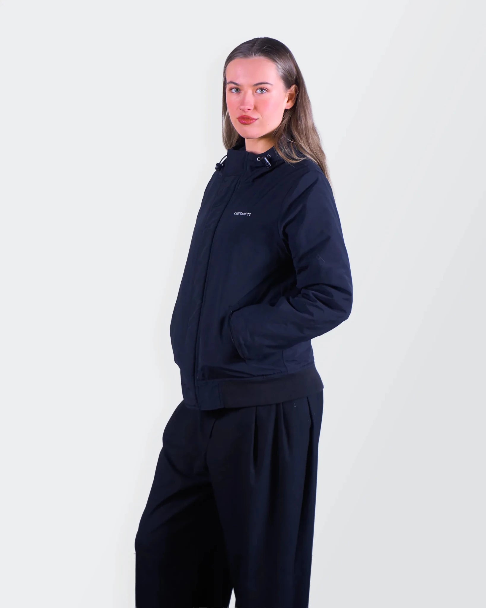 Carhartt Black Hooded Jacket - S