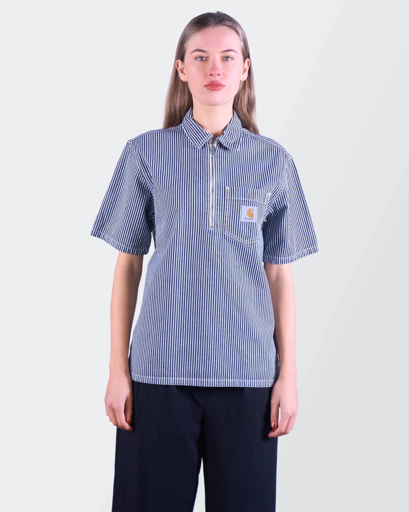 Carhartt Blue Cotton Button - Up Shirt - M