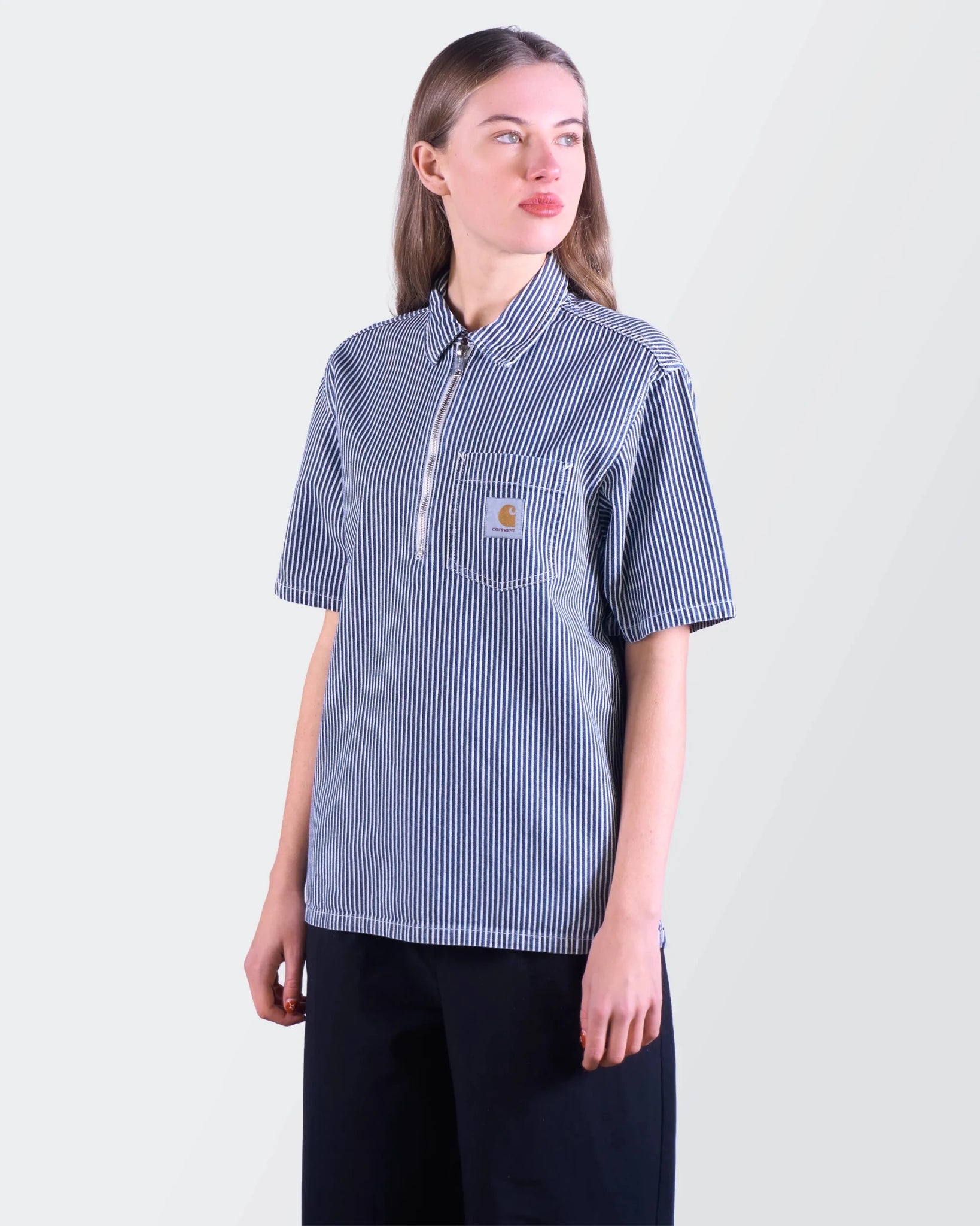 Carhartt Blue Cotton Button - Up Shirt - M