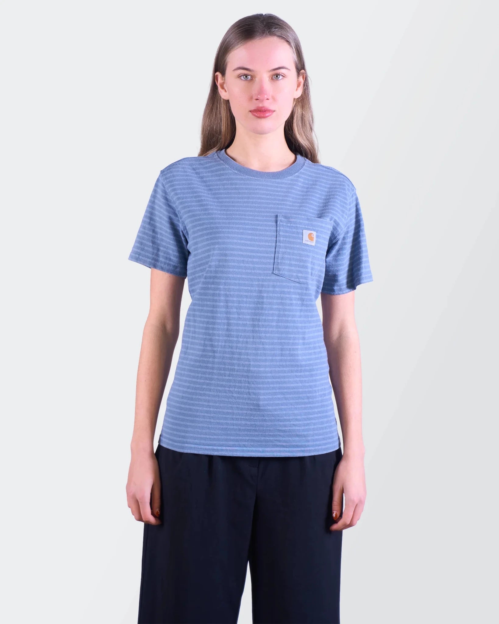 Carhartt Blue Cotton Pocket T-Shirt - S