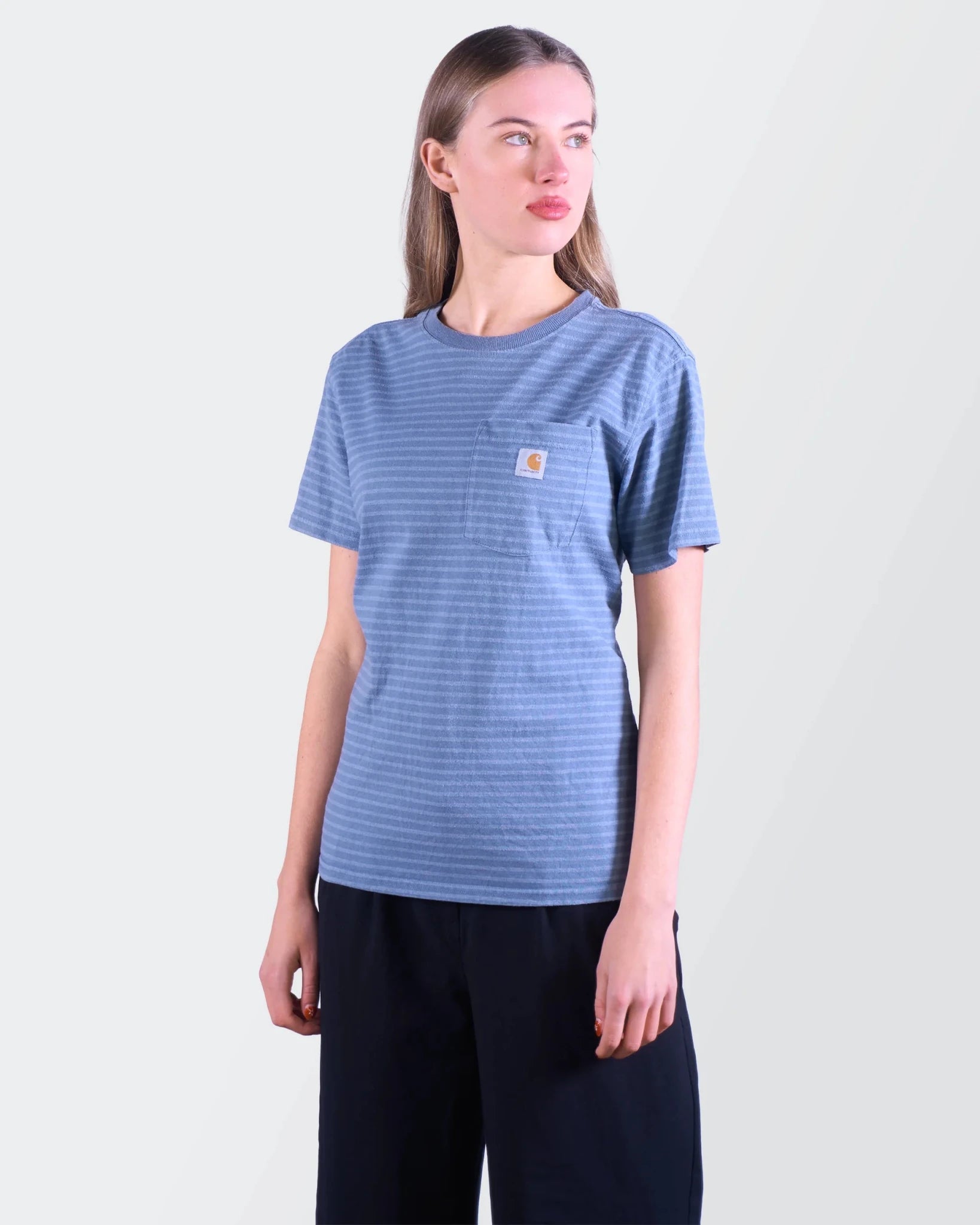 Carhartt Blue Cotton Pocket T-Shirt - S