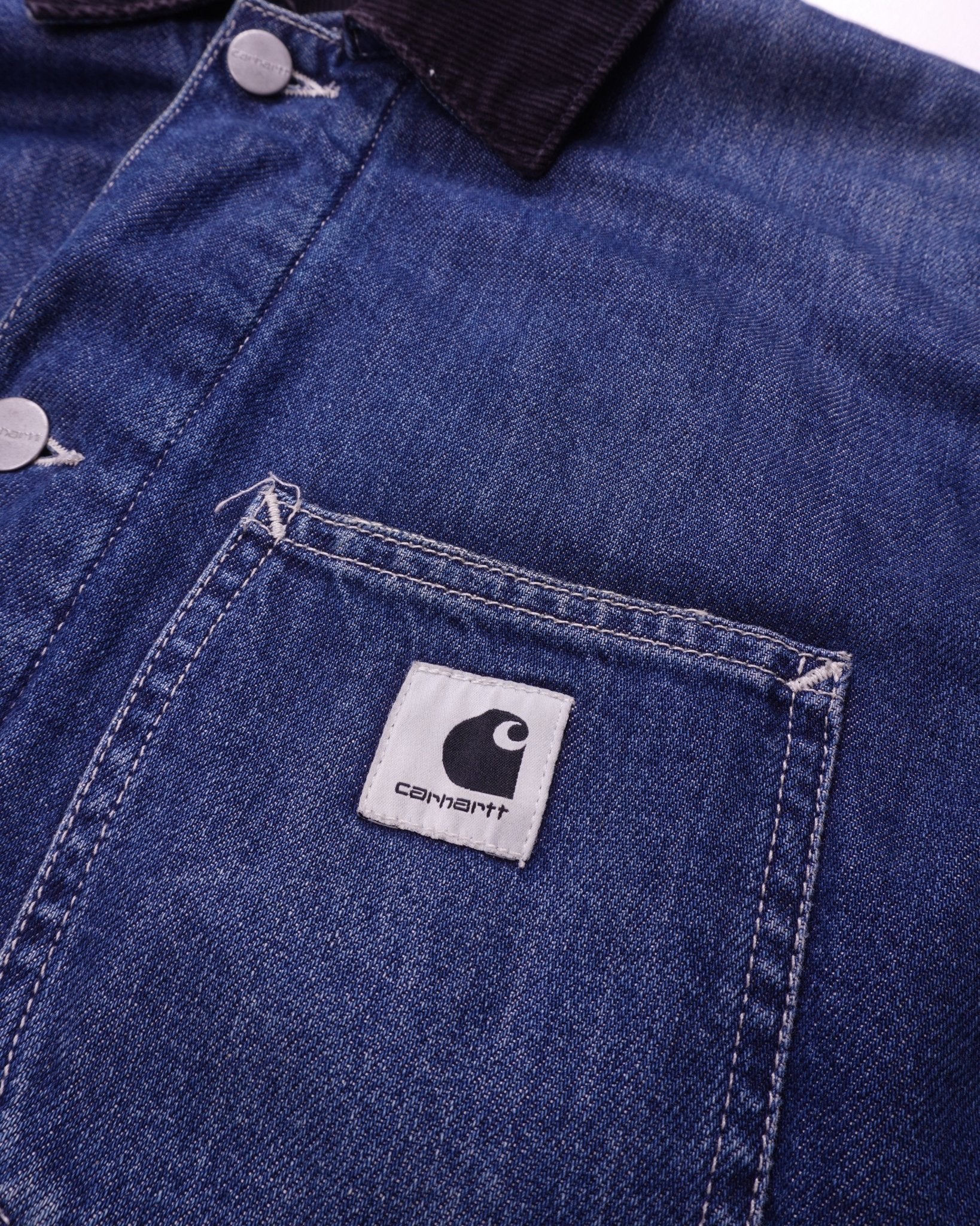 Carhartt Blue Denim Chore Coat S