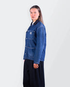 Carhartt Blue Denim Chore Coat S
