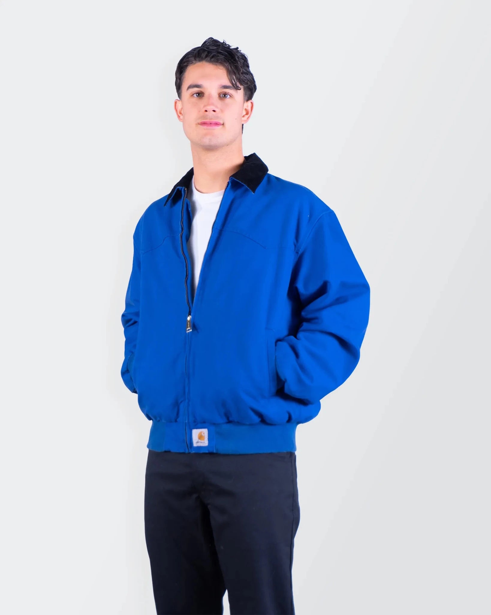 Carhartt Blue Santa Fe Bomber Jacket - M