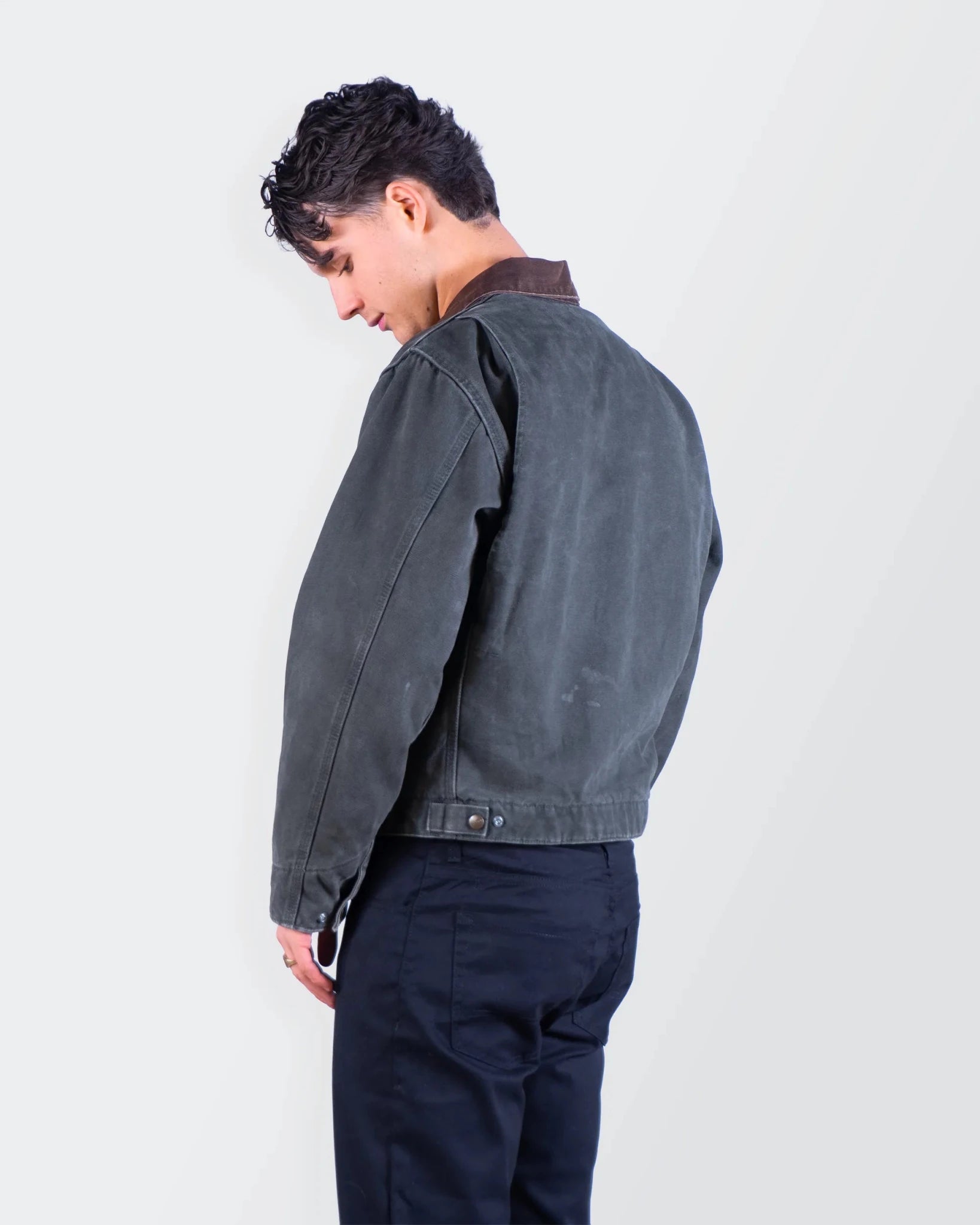 Carhartt Brown Canvas Detroit Jacket - S
