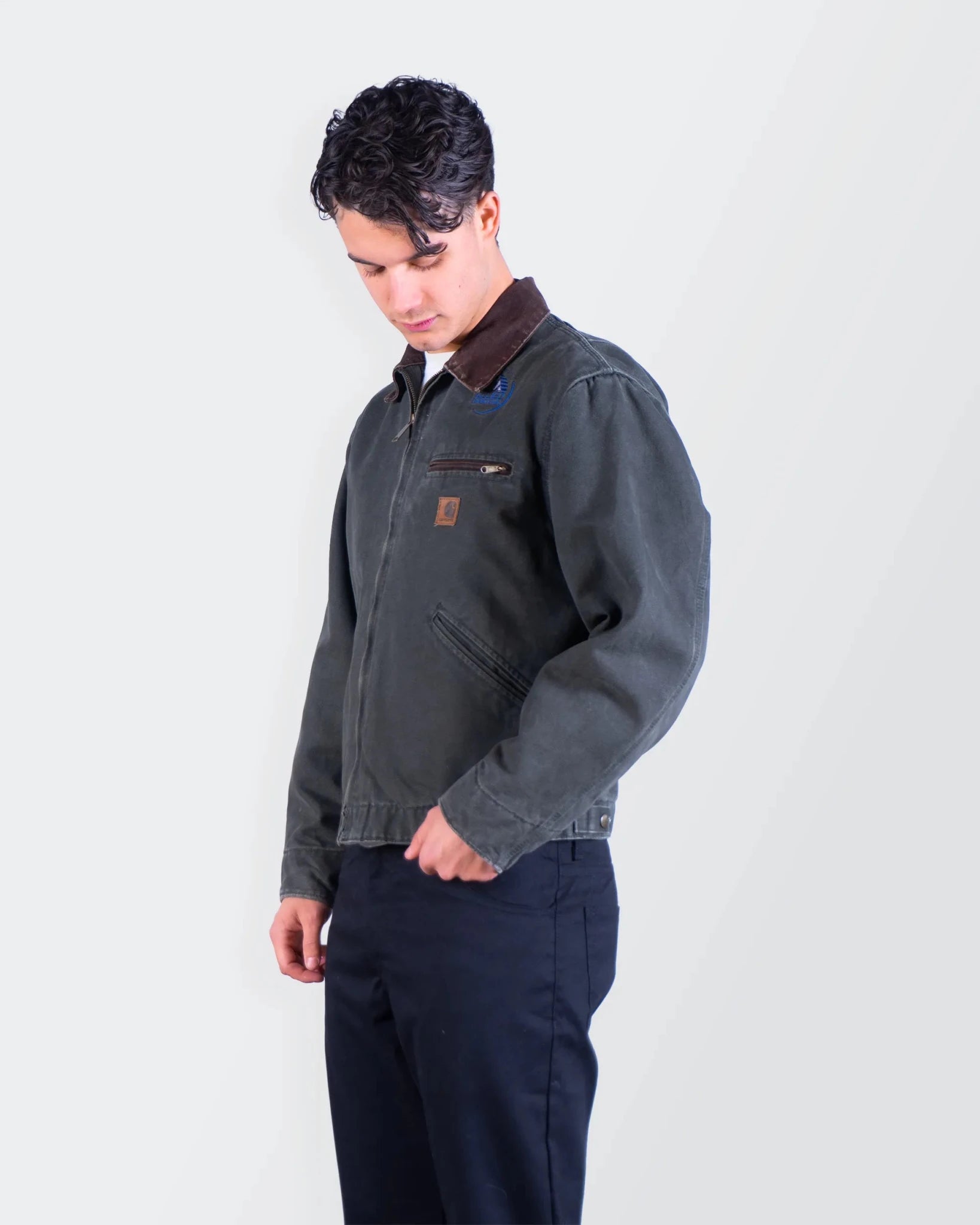Carhartt Brown Canvas Detroit Jacket - S