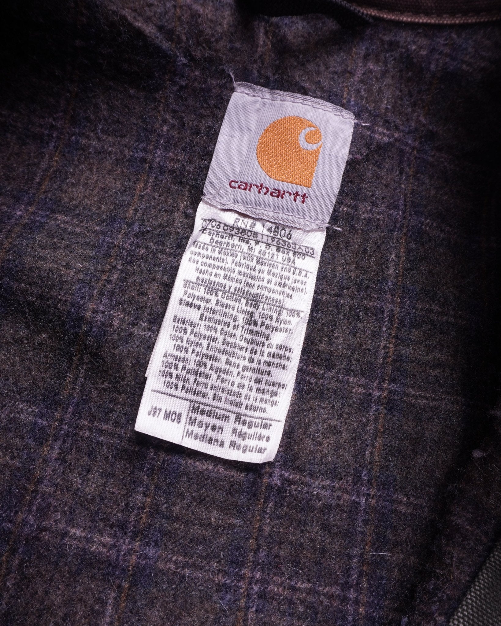 Carhartt Brown Canvas Detroit Jacket - S
