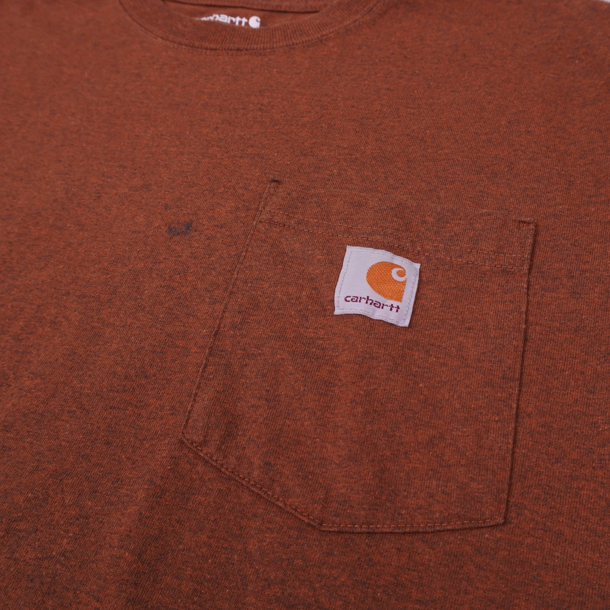 Carhartt Brown Cotton Pocket T-Shirt - L