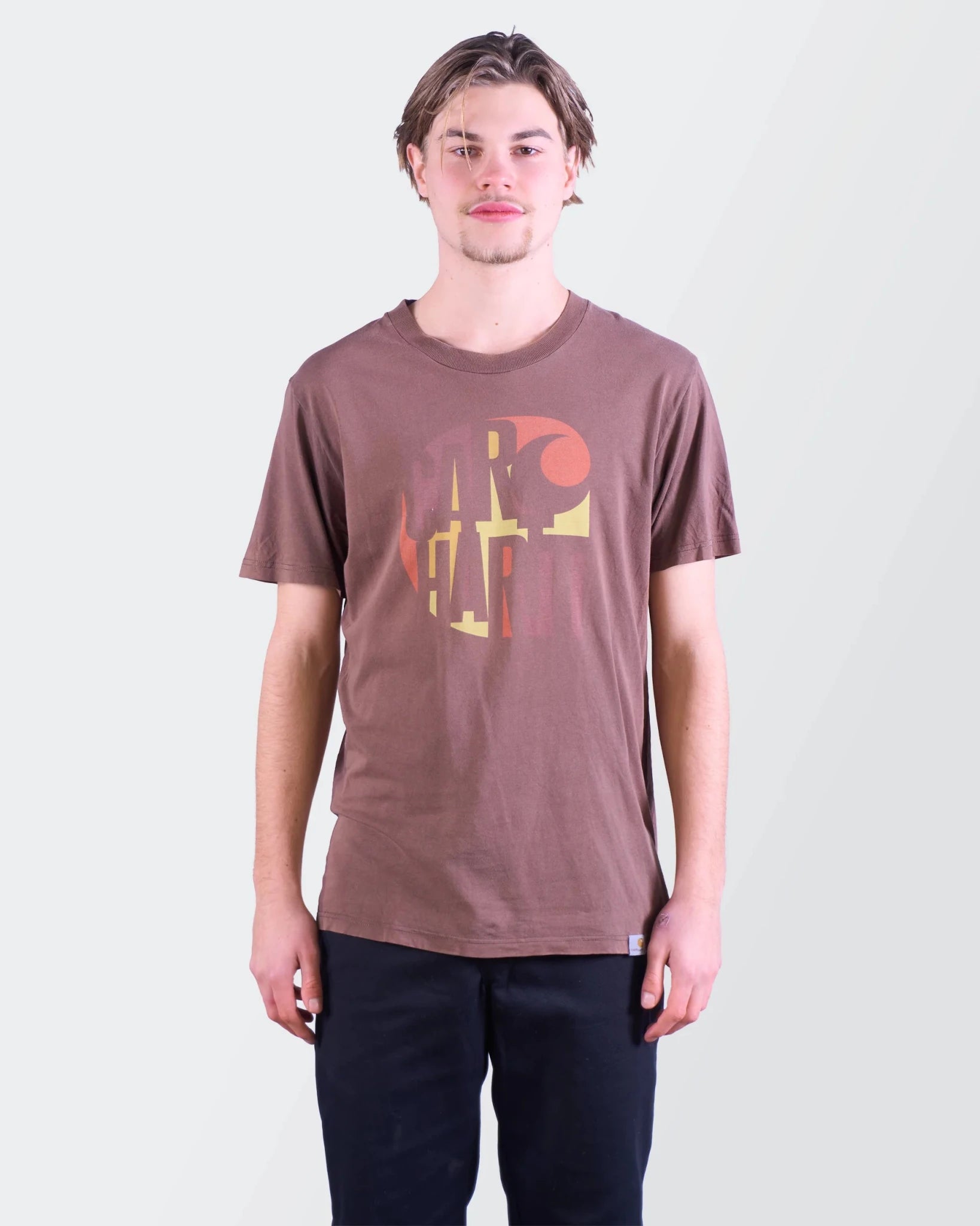 Carhartt Brown Graphic T-shirt - S