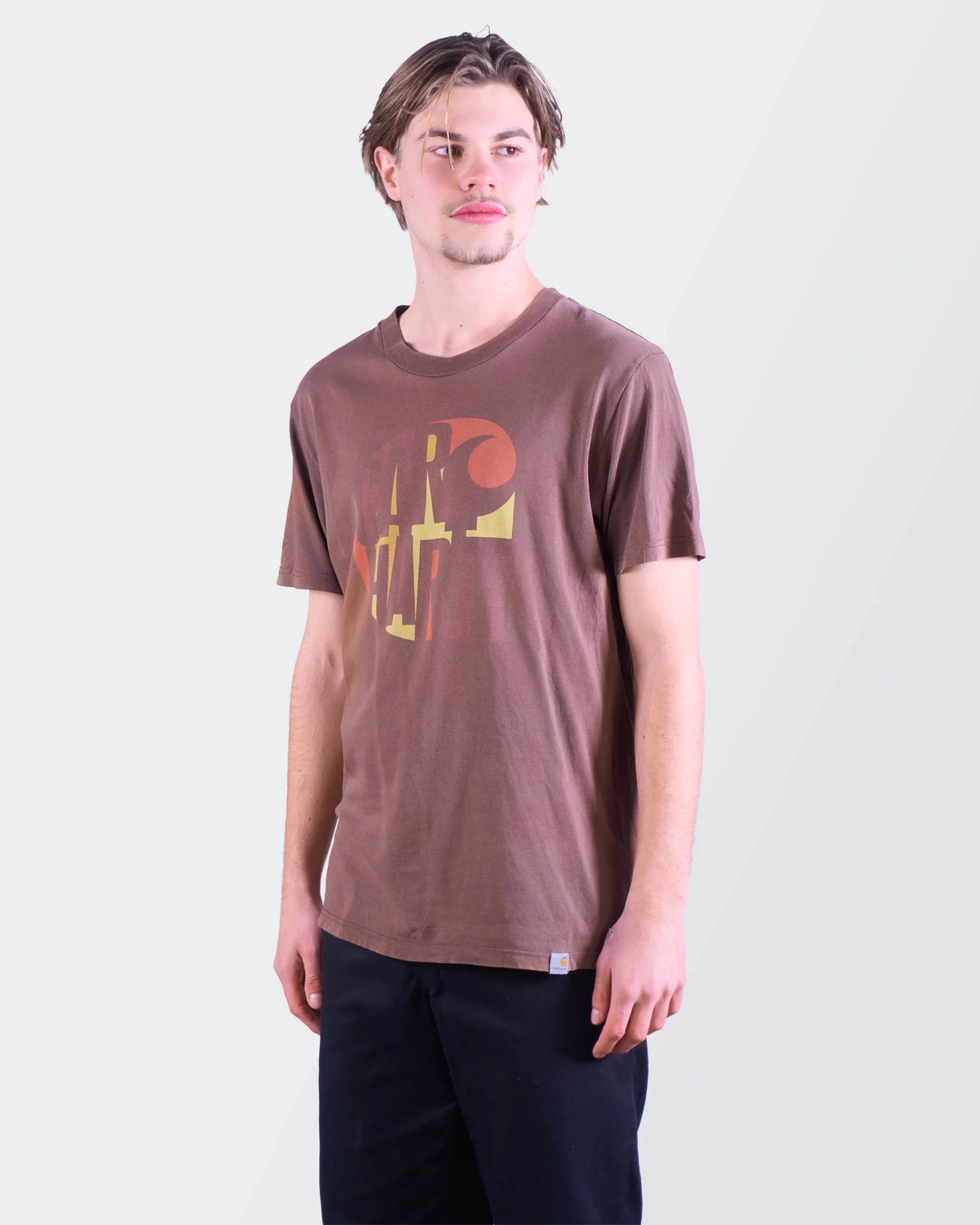 Carhartt Brown Graphic T-shirt - S