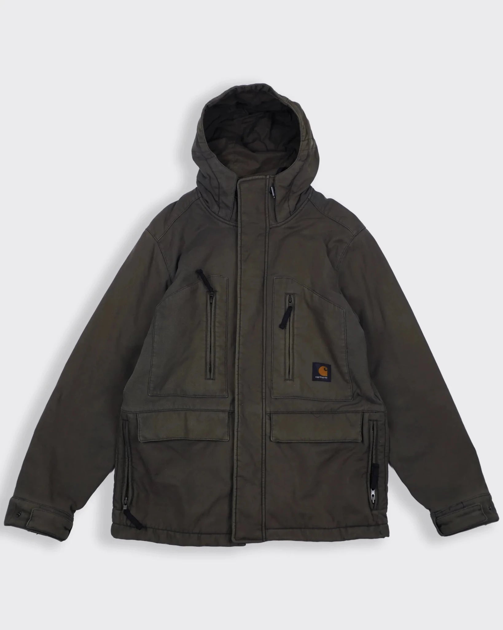 Carhartt Brown Hooded Jacket - M