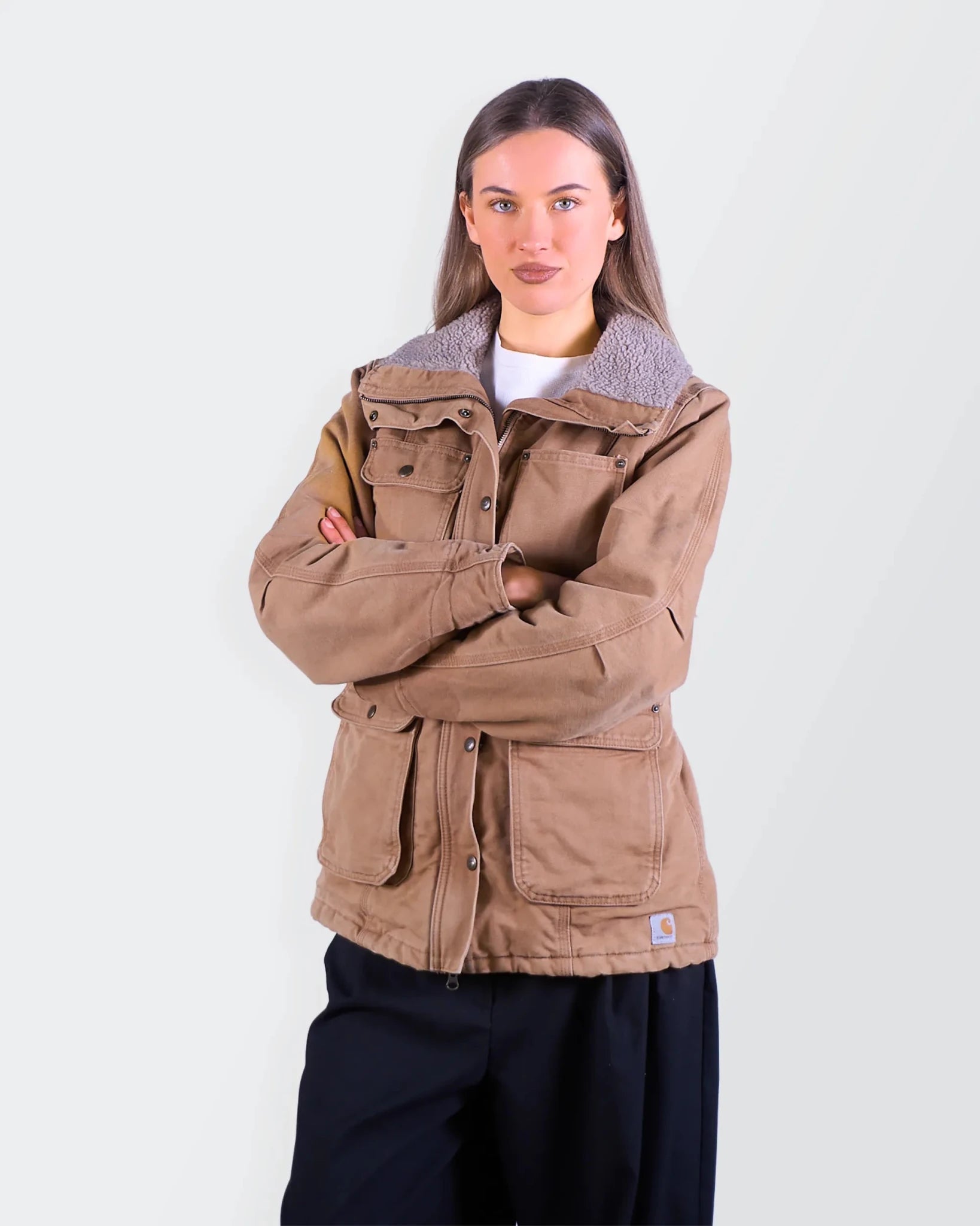 Carhartt Brown Sheep Wool Jacket - M