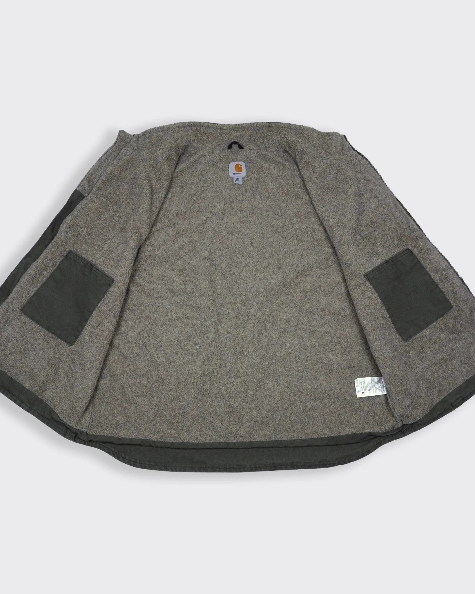 Carhartt Green Vest XL Canvas, Fleece