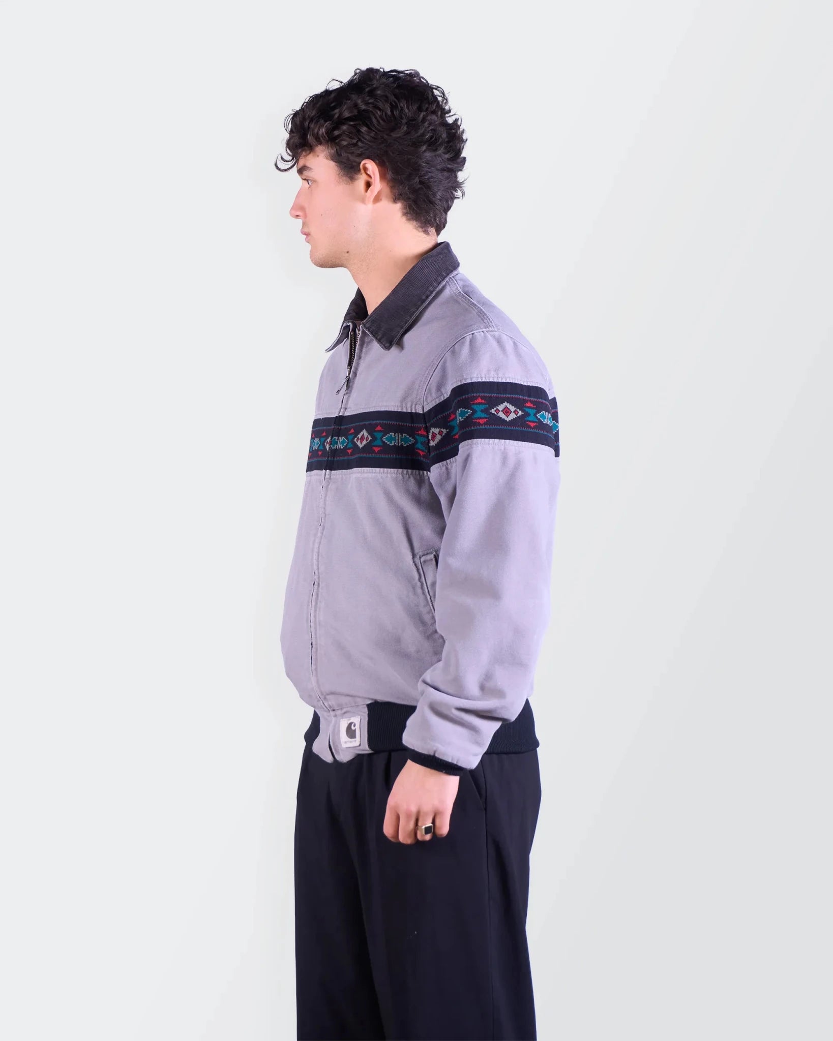 Carhartt Grey Aztec Jacket - S