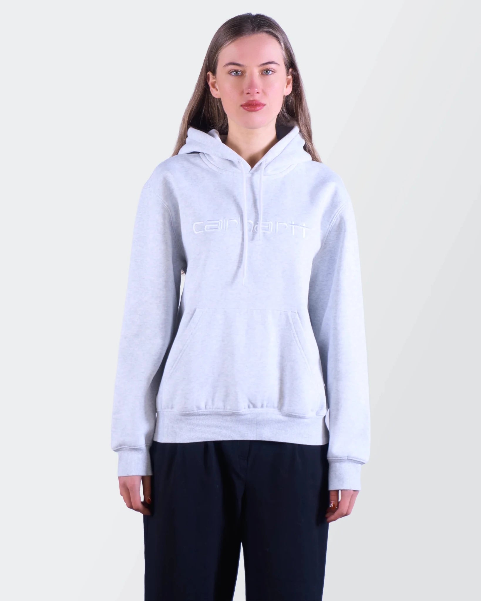 Carhartt Grey Cotton Hoodie - M
