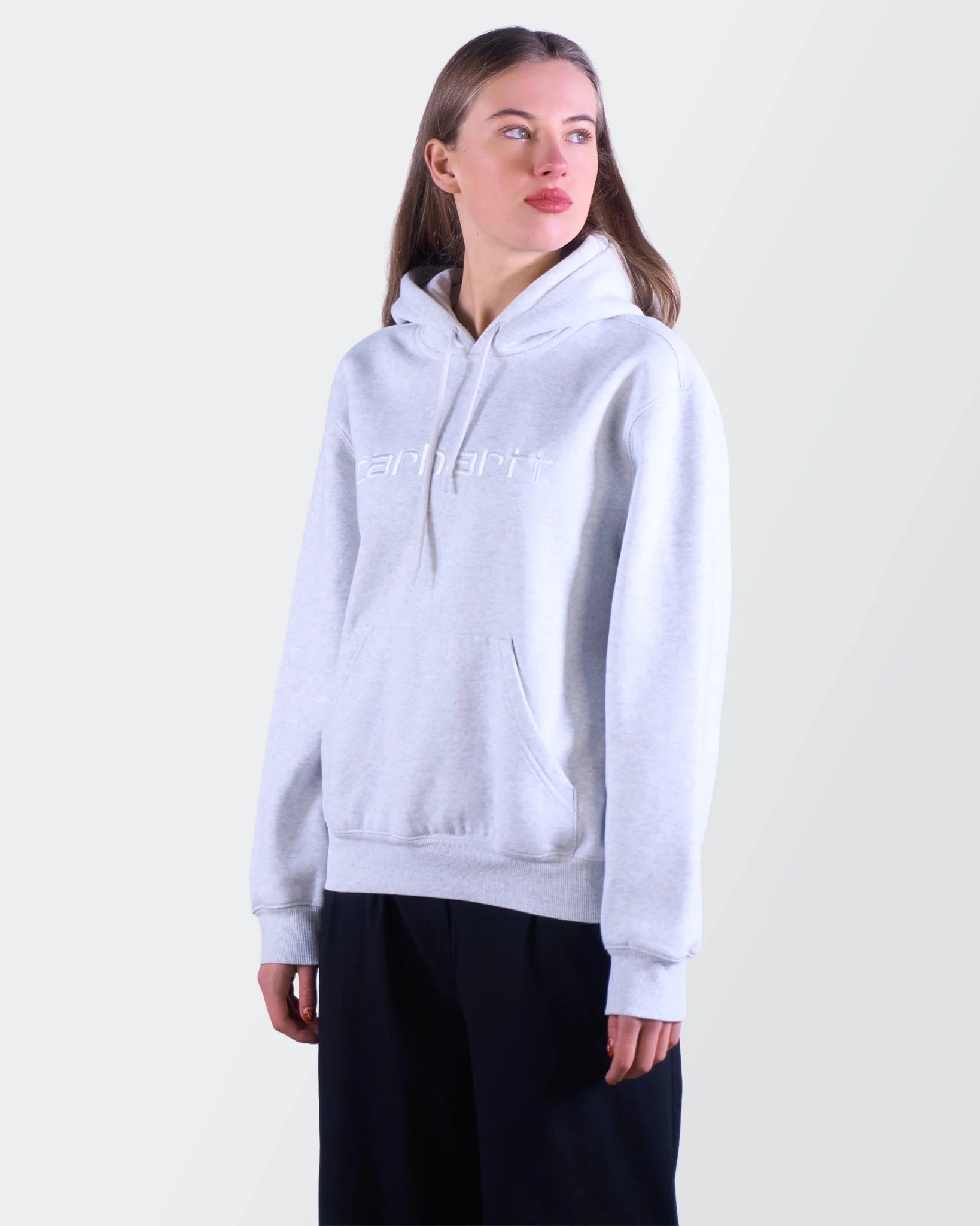 Carhartt Grey Cotton Hoodie - M