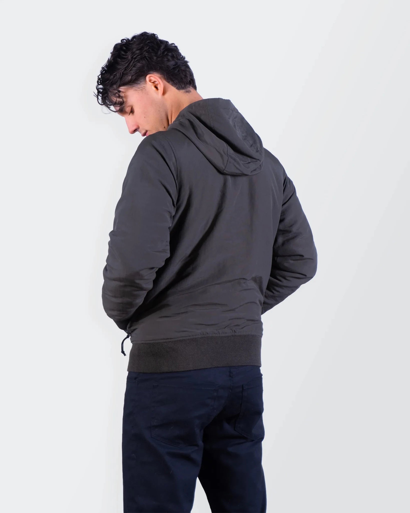 Carhartt Grey Hooded Jacket - S