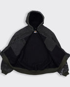 Carhartt Grey Hooded Work Jacket XXL