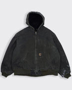 Carhartt Grey Hooded Work Jacket XXL