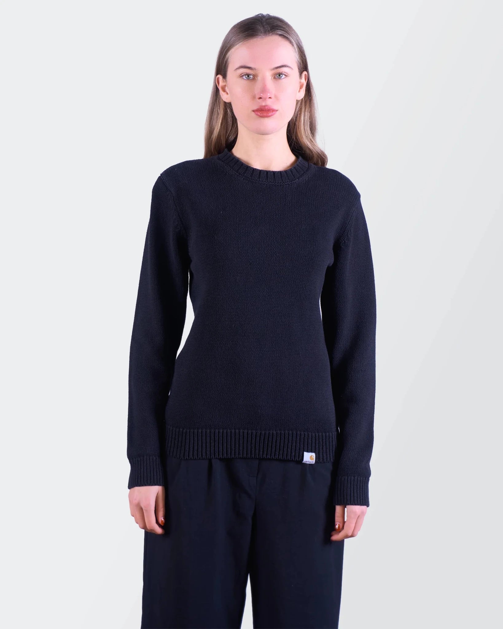 Carhartt Navy Cotton Crewneck Sweater - S