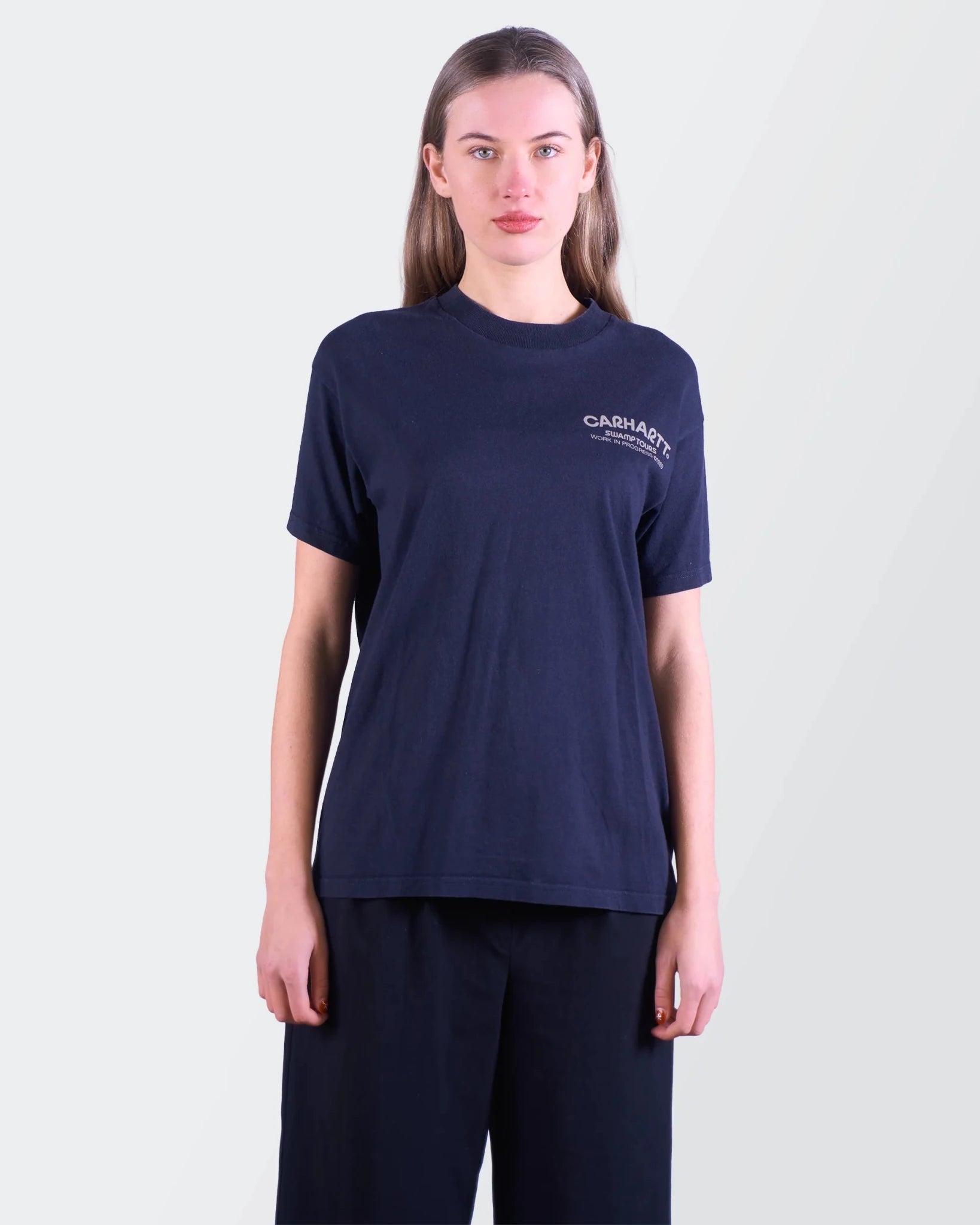 Carhartt Navy Cotton Graphic T-shirt - S