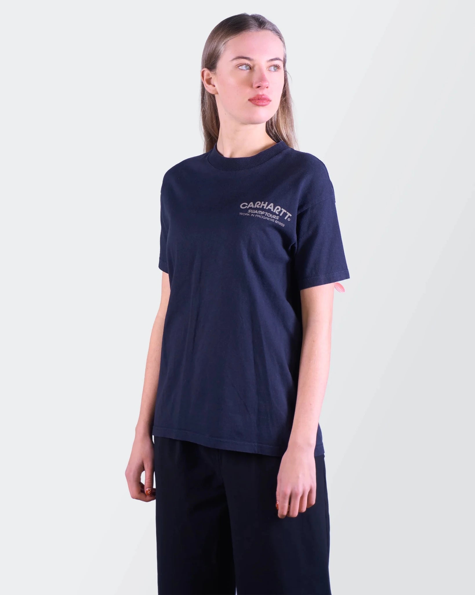 Carhartt Navy Cotton Graphic T-shirt - S