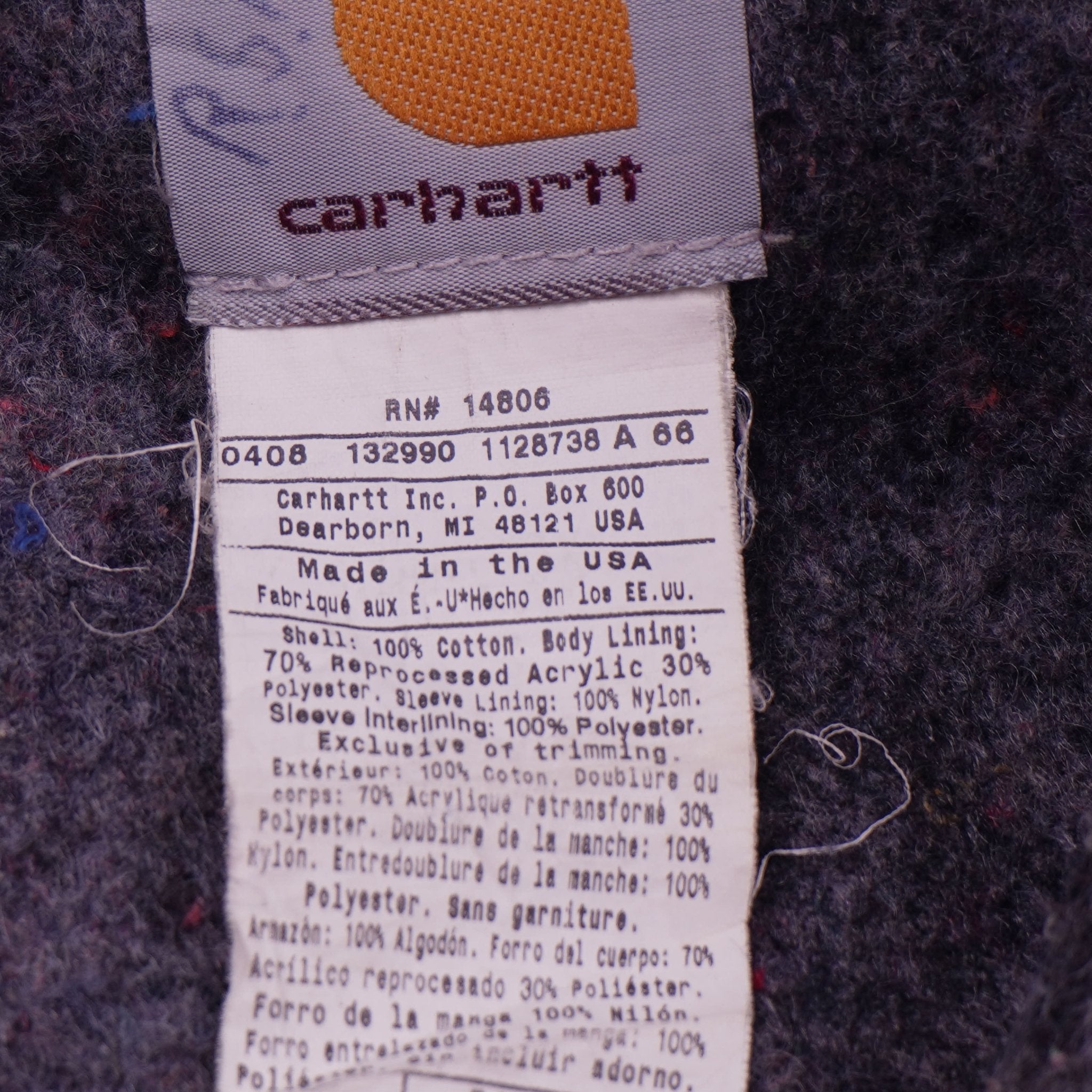 Carhartt Navy Detroit Jacket - L