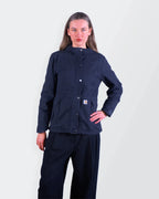 Carhartt Navy Hooded Canvas Jacket S