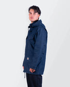 Carhartt Navy Hooded Parka - M